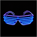 Pikkukuva 2 / 4: Shutter EL Wire Neon -lasit Flashing LED -aurinkolasit Valo C