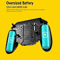 Miniatyrbillede 4 af 5: MEMO AK77 Spil Trigger Telefonkøler Blæser Spilcontroller Pubg Controller med Blæser Pubg Mobil Trigger Joystick (1200MAh)