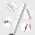 Miniatyrbilde 3 av 5: 4 stk LED-skaplys med bevegelsessensor og magnetisk stripe, 10 LED