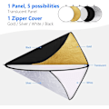 Miniatyrbild 3 av 5: ##/32 tum/80 cm Ljusreflektor Ljusdiffusor 5 i 1 Vikbar Multi-Di##/
