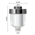 Miniatyrbilde 1 av 5: Dusjvannsfilter, dusjfilter med 3 utskiftbare filterkanner