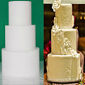 Miniatyrbilde 3 av 5: Skum Lagkake Dummy DIY Fondant Party Modellering Håndverk Form Kjøkkentilbehør 10inch