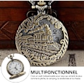 Miniatyrbillede 1 af 4: Vintage Kvarts Lommeur, Mænds Steampunk Lommeur med C