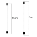 Miniatyrbillede 5 af 5: Magnetisk Oplader Effektiv Stabil Opladning Flere Beskyttelsesfunktioner Opladerkabel Smart Band Base Oplader Adapter Kompatibel med Samsung Fit3 R390 Black 55CM Type C