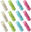 Set med 12 brödclips för bröd påse - 4 färger