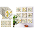 Miniatyrbilde 2 av 3: ##/24 stk Selvklebende blomsterfliser 15×15cm - Gul, Kjøkken S##/