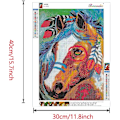 Miniatyrbillede 3 af 5: ##/30*40cm, 5D diamantmaleri kit, hest##/