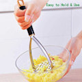 Miniatyrbillede 4 af 5: ##/1 Stykke Kartoffelmoser Professionel 304 Rustfrit Stål Kartoffelmoser Grøntsagsmoser Køkken Gadgets og Madlavning##/