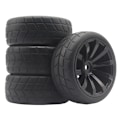 Pikkukuva 4 / 5: ##/4 kpl Off-Road Pyörät Universaali RC Auto Crawler Pyörät 1/10 65mm M4 RC Kaukosäädin Renkaat##/
