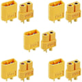 Miniatyrbillede 1 af 5: 10 stk. XT60 Batteristik til RC Batteri Legetøjskøretøj 5 stk. hanstik og 5 stk. hunstik
