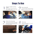 Miniatyrbillede 3 af 3: Digital Bil HUD GPS Head Up Speedometer Kmh Display Kompas Over