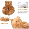 Miniatyrbild 2 av 5: ##/Fuskpälstofflor med Teddybjörn - Brun för Kvinnor och Flickor##/