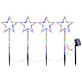 Miniatyrbild 1 av 4: ##/Set med 4 Spiralformade Julgransvägsmarkörer med 40 LED-lampor för utomhusbruk##/