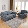 Miniatyrbild 6 av 6: ##/Soffaöverdrag soffaöverdrag fåtöljöverdrag elastiskt soffaöverdrag 1 styck##/