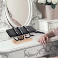 Miniatyrbild 2 av 2: Armbandsställ Armbandsställ Armbandsdisplayställ Trä Läder Klockställ