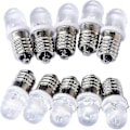 Miniatyrbillede 1 af 3: 10 stk. E10 12v Spot LED Pærer Varm Hvid