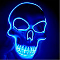 Miniatyrbillede 1 af 6: ##/Dekorativ Halloween LED maske LED skeletmaske lyser op til Halloween##/