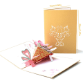 Miniatyrbilde 3 av 5: Blomster Pop Up-kort, 3D Bursdags Pop Up-kort, 3D Valentinsdag