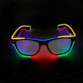 Miniatyrbild 2 av 5: ##/El Wire Rave Shutter LED-glasögon med blinkande LED-lampor för fester, EDM, Halloween##/