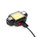 Miniatyrbillede 3 af 4: Ultralet Magnetisk Pandelampe USB Rød og Blå COB Pandelampe Udendørs