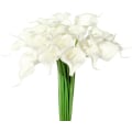 Miniatyrbild 2 av 5: Konstgjorda Latexblommor, Bukett med 20 Calla Liljor, Realistisk Känsel