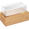 Miniatyrbillede 4 af 5: Bambus vævæskeskrin træ vævæskeskrin HxWxD: 7,5 x 24 x 12 cm