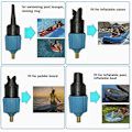 Miniatyrbillede 1 af 5: Paddleboard Pump Adapter, Kajak Pump Adapter med 4 Ventilspidser