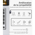 Miniatyrbilde 1 av 5: Grå USB C til USB-adapter, 3-pakning, kompatibel med iPhone 13 12 Pr