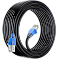 Miniatyrbilde 1 av 5: 50m Cat6 Utendørs Vanntett Direkte Nedgravbar Ethernet Nettverkskabel - Utp - Cca - 550 Mhz - Svart 50 Meter