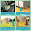 Miniatyrbillede 4 af 5: Baby Potty, Foldbar Børnetoilet, Blå Gul Træningspotte T
