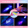 Miniatyrbild 5 av 5: 7 st Invisible Ink Pen med UV-ljus, Spionpenna för att skriva ett hemligt meddelande