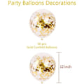 Miniatyrbillede 2 af 5: Guld Konfetti Ballon, 50 stk 12 tommer Latex Party Balloner med G
