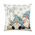 Miniatyrbillede 3 af 6: ##/(4 styk) 4 styk linned firkantede pudebetræk til julebed sofa##/