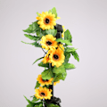 Miniatyrbillede 5 af 5: 1 stk. 2,5 m Garland 3 blade Kunstige Solsikke Girlander Arti