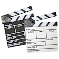 Miniatyrbilde 5 av 5: Hvit kinoklapp Hollywood Film scene klappbrett Dekor