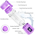 Miniatyrbillede 2 af 5: ##/Bærbar Blender  Personlig Mini Juice Blender  USB Opladbar Juicer Kop med Seks Blade##/