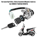 Miniatyrbild 1 av 4: Tändningslås Nyckel Lås Tanklock Set För Gy6 50cc Jonway Taotao Roketa Scooter Moped