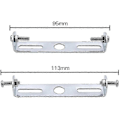 Miniatyrbilde 2 av 3: 4 stk. taklampefeste brakett 90 mm pendellampe tilbehør taklysekrone taklampe B