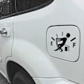 Miniatyrbild 2 av 5: Bilstickers Hög Bensinförbrukning Dekal Bränslemätare Tomma Stickers