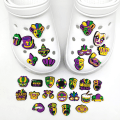 Miniatyrbillede 1 af 5: 30 stk. 3D Clog-Sandaler Pynt (Karneval), Sko Charms, Sød