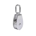 Miniatyrbild 2 av 5: (M15 35kg) 1 st M15 Silver Enkel Hjulblock 304 Rostfritt Stål