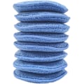 Miniatyrbillede 2 af 3: 8 voksapplikations puder - i mikrofiber - blå - 12 cm