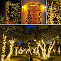 Miniatyrbilde 3 av 6: ##/22m 200LED Solcelled Julelys Varmt Hvit##/