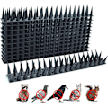 Miniatyrbilde 2 av 4: Fuglespiker, SVART 12 stk Anti-due Spiker 4 Meter 3 Rader Plast