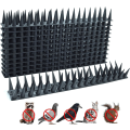 Miniatyrbillede 2 af 4: Fuglepigge, SORT 12 stk Anti-Due Spikes 4 Meter 3 Rækker Plast
