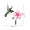 Miniatyrbillede 2 af 5: ##/3D Akryl Kolibri Blomst Patio Gulv Dekoration##/