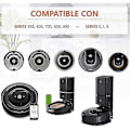 Miniatyrbilde 5 av 5: 4 stk. dekk for IROBOT ROOMBA robotstøvsuger hjul serie 500 600 700 800 I7 S9 Irobot hjul reservedeler