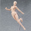 Miniatyrbillede 5 af 5: Sæt med 2 leddede mannequiner til maling og tegning, hudfarve