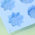 Miniatyrbillede 4 af 5: Sæt med 4 silikone kageforme - 6 blomster pr. form - Til at lave is