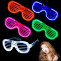 Miniatyrbild 1 av 6: ##/5-pack Fashion Unisex Plast Glow LED-solglasögon##/